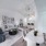 light fixture in living room with closets